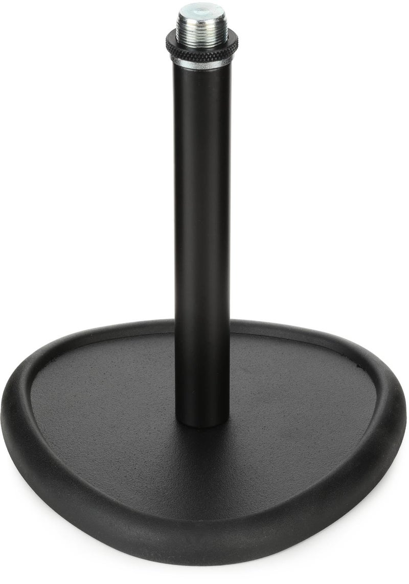K&M KÃ¶nig & Meyer 23230.500.55 Table Desktop Microphone Stand | Sound Absorbing Cast-Iron Triangular Shape Base | Standard 5â„8'' Thread | For Musicians, Podcasts, Home Studio | German Made | Black